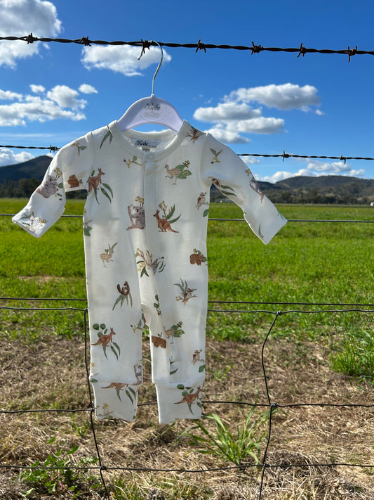 Australiana Organic LS Zipsuit
