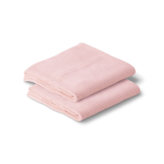 Cotton Classic Knit Baby Blanket | Carousel Pink