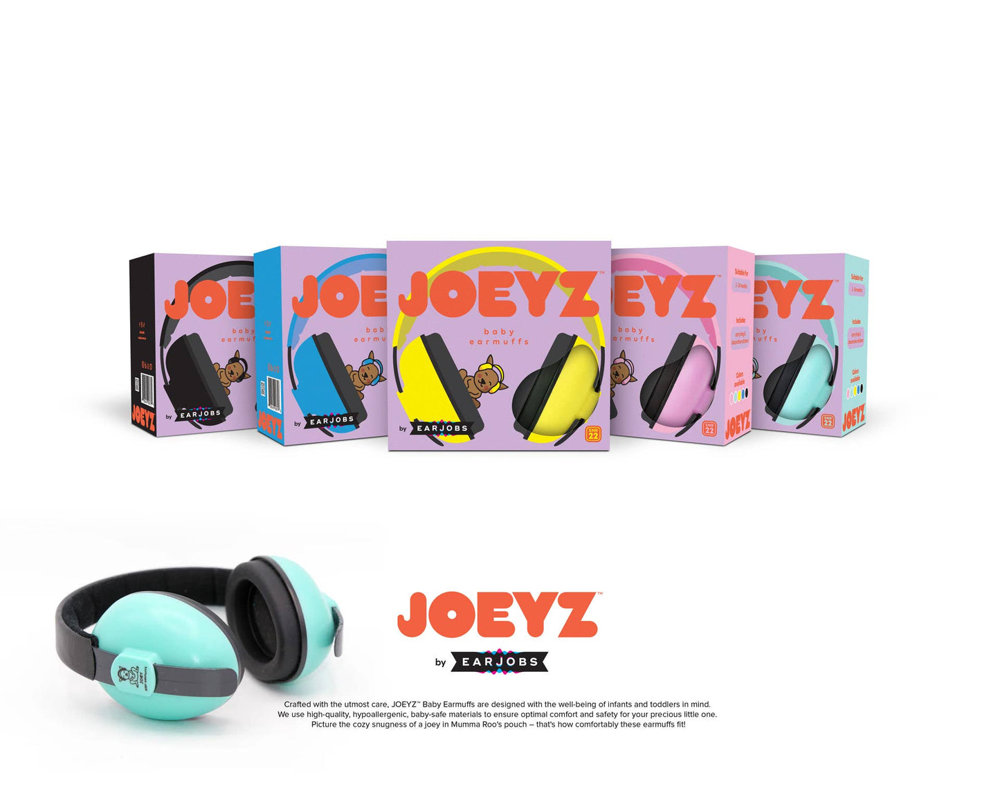 JOEY® Noise Cancelling Baby Earmuffs