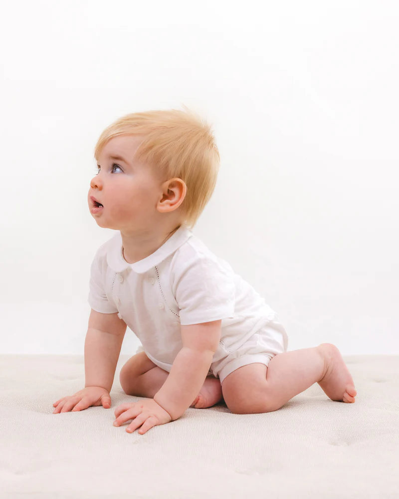 DRESSY SHORT LINEN ROMPER