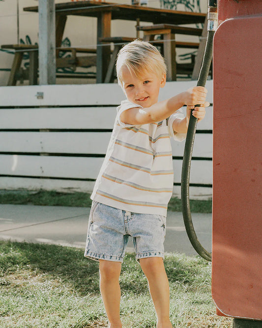 BOYS ACID WASH DENIM SHORTS 3-7 YRS