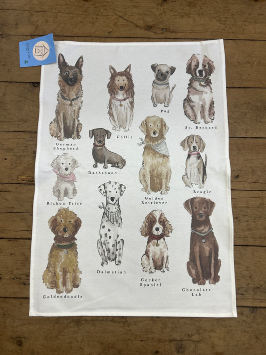 Dog Tea Towel