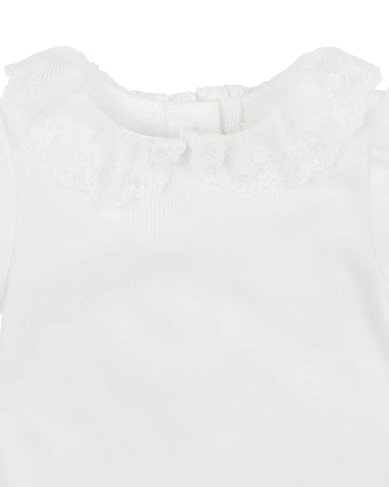 ORGANIC EMB. COLLAR BODYSUIT