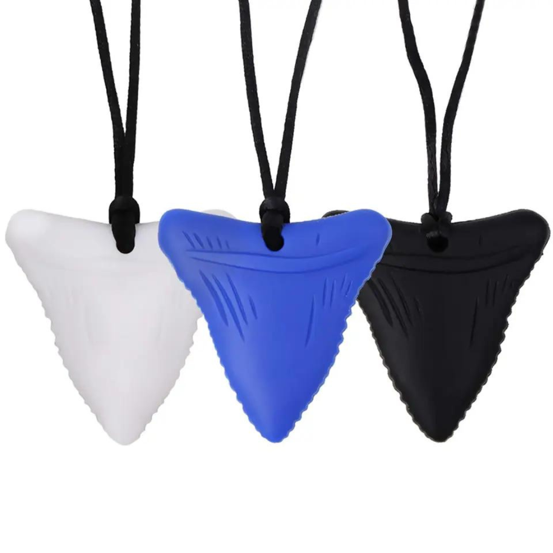 Shark Tooth Pendant Silicone Sensory Necklace