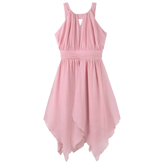 Angelene Panelled Dress - Dusty Rose