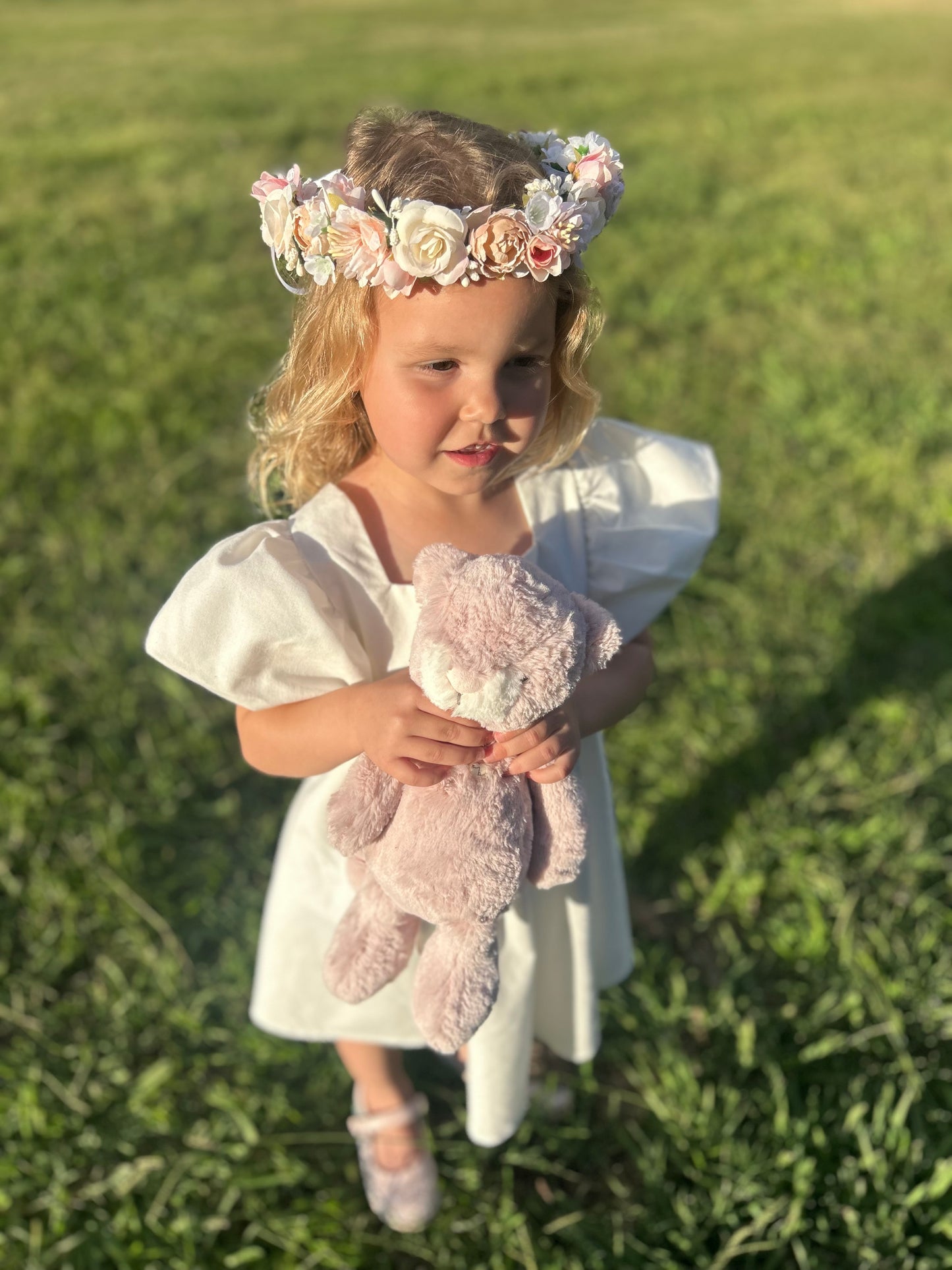 Grace Tie Back Dress - Ecru