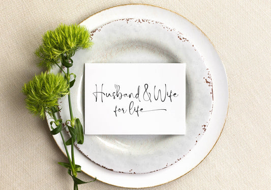 Anniversary Card for Husband and Wife for Life Card