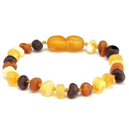 Amber Bracelet Multi Dark RAW | Baby 14cm