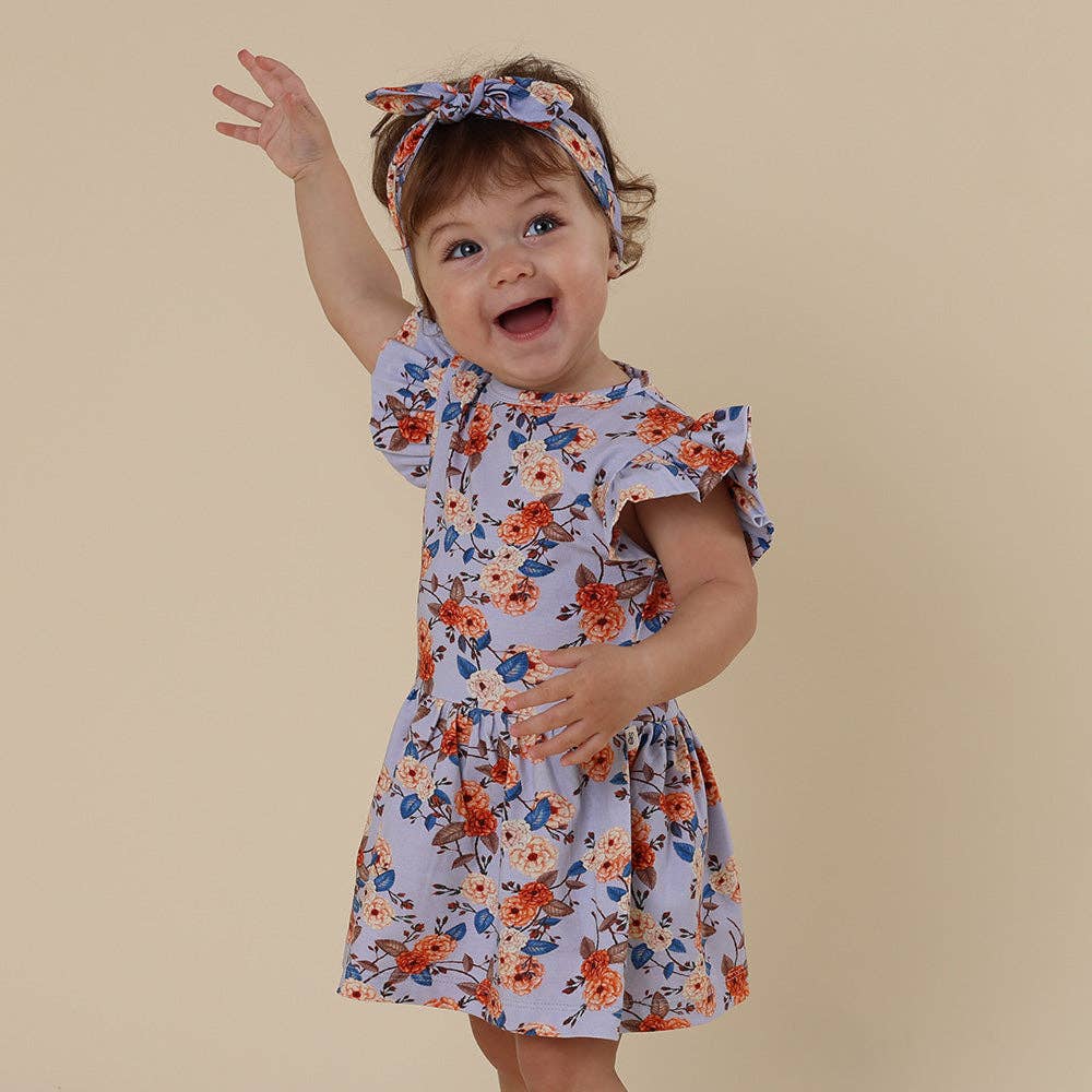 Vintage Blossom Short Sleeve Organic Dress