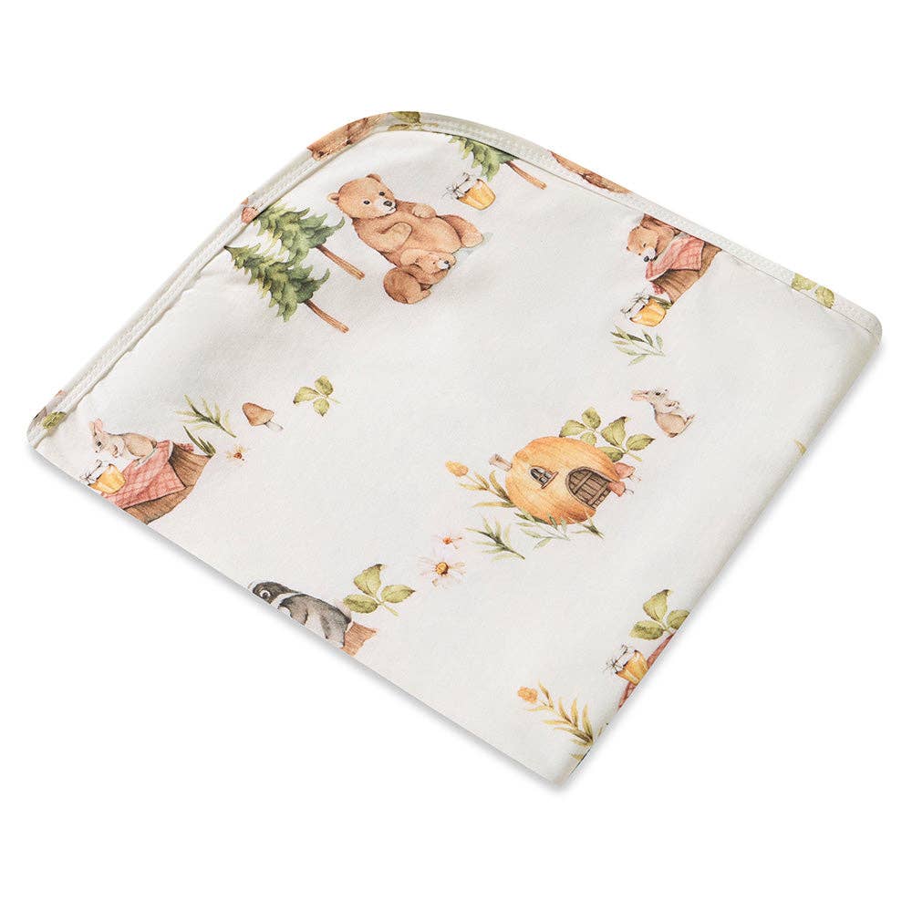 Bears Organic Jersey Wrap & Beanie Set