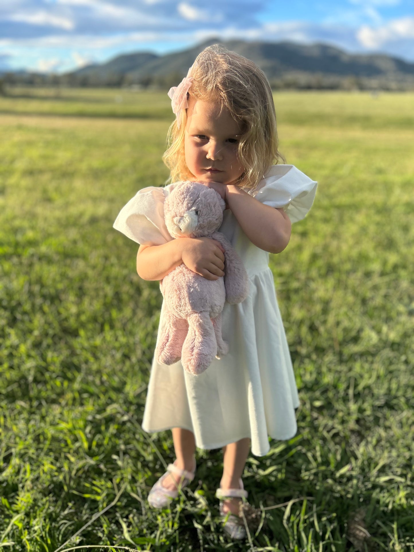 Grace Tie Back Dress - Ecru