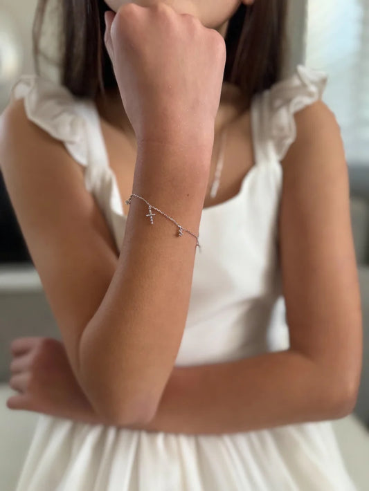 Grace Girls Silver Bracelet