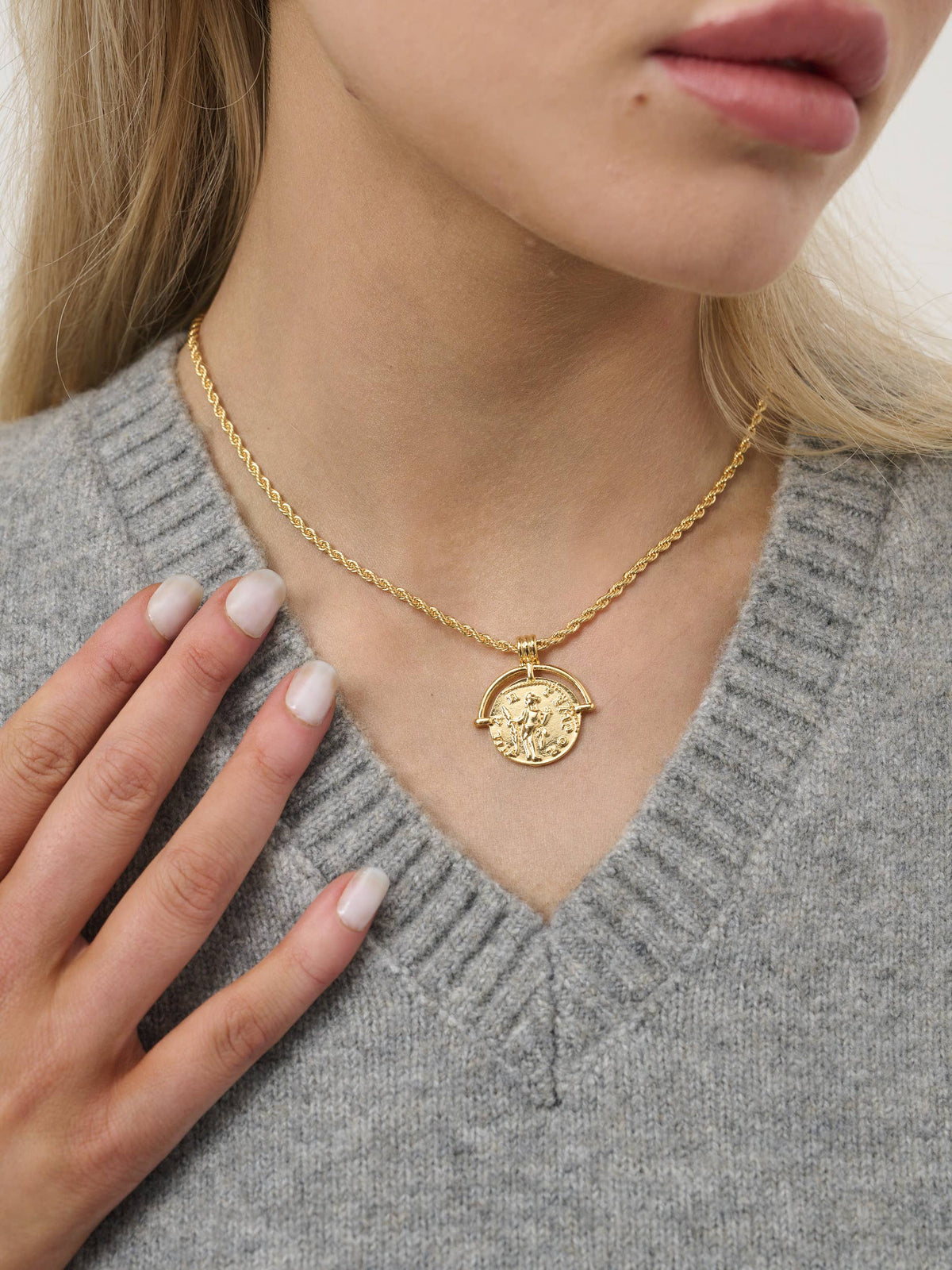 Pandora 18K Gold Plated Charm Necklace