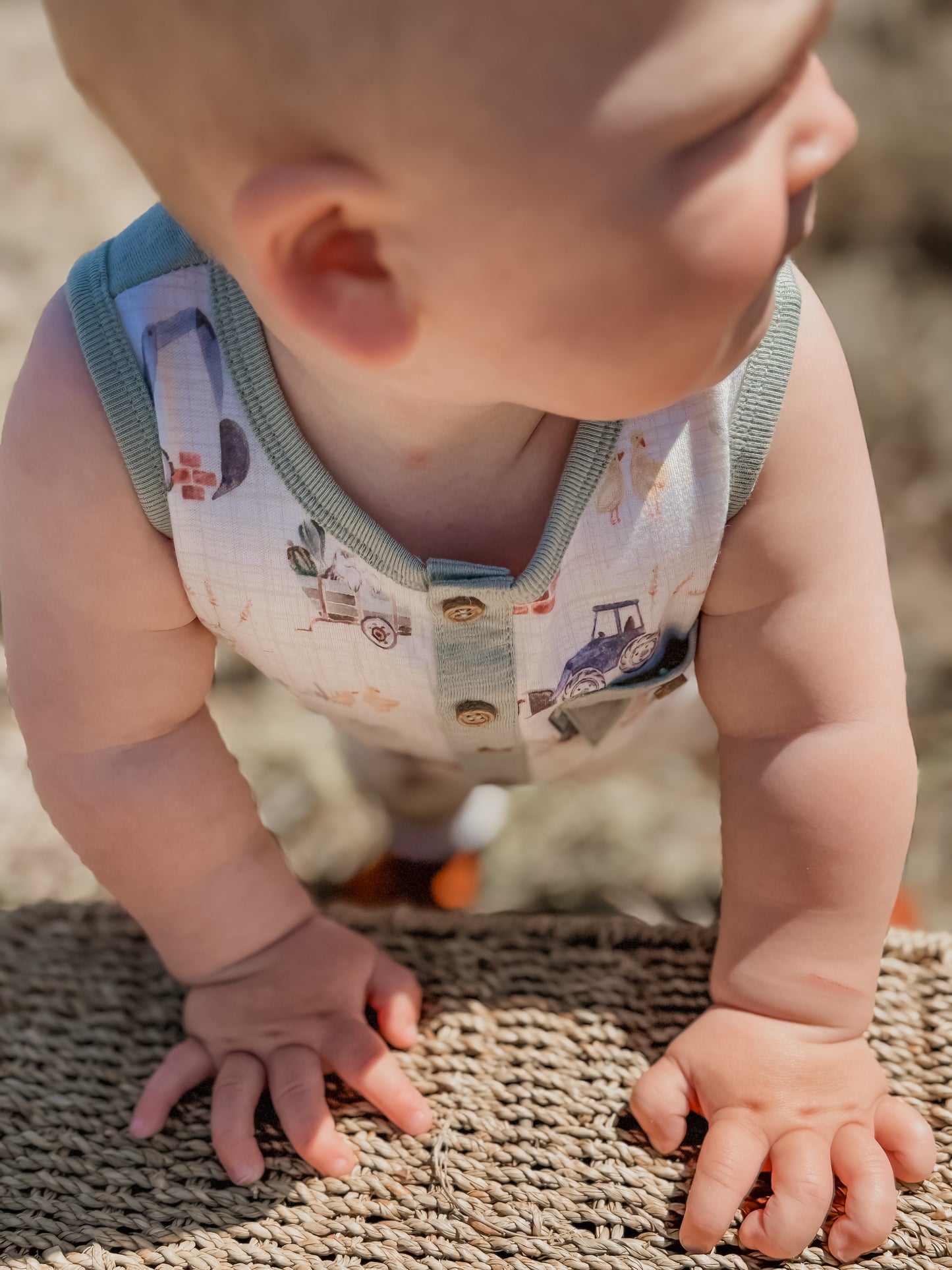 CLAYTON PRINT SHEEP ROMPER
