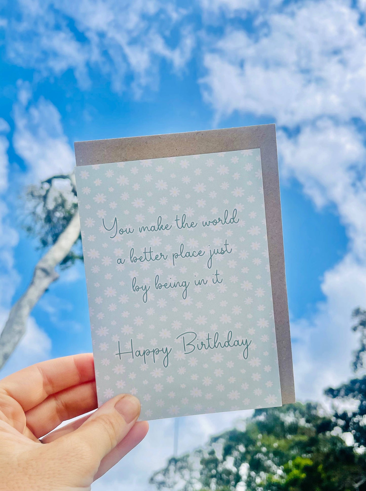 Happy Birthday Card - You Make The World Better