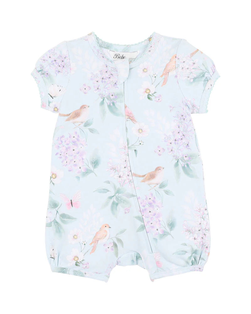 MADELYN PRINT SS ZIP ROMPER