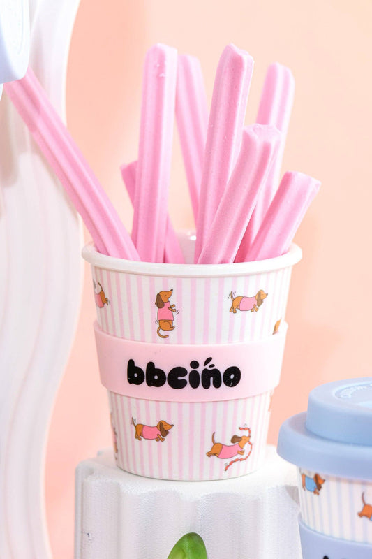 Dash in Pink Babycino Cup - 120ml (STRAW INCLUDED)