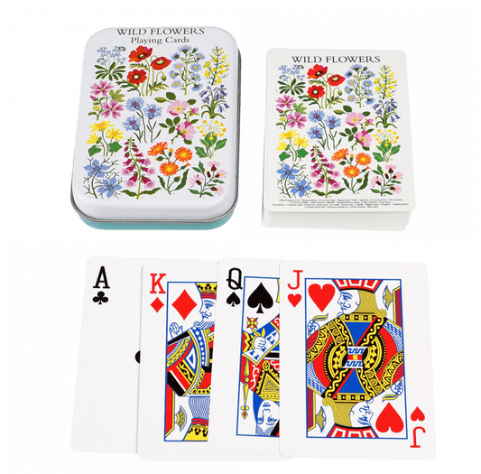 Rex London Playing Cards in a Tin - Wildflowers