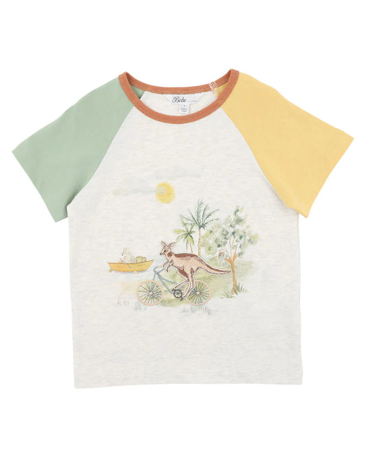 IVAN CYCLING KANGAROO TEE 3-5 YRS