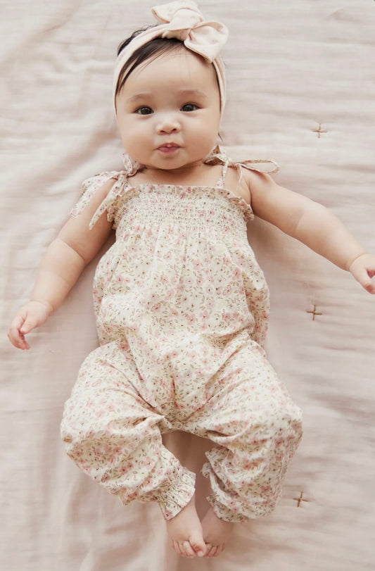 Organic Cotton Summer Playsuit - Fifi Floral