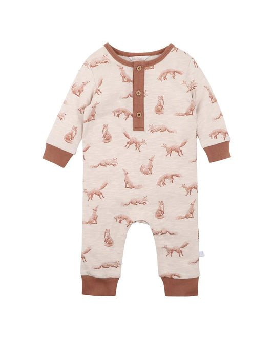 Nevada Print Henley Romper