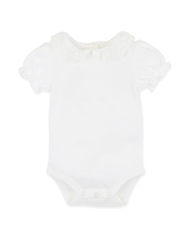 ORGANIC EMB. COLLAR BODYSUIT