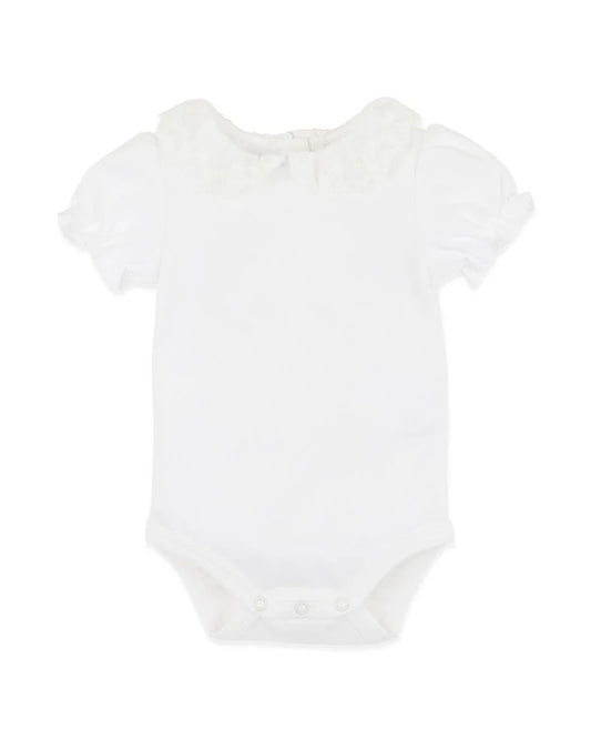 ORGANIC EMB. COLLAR BODYSUIT