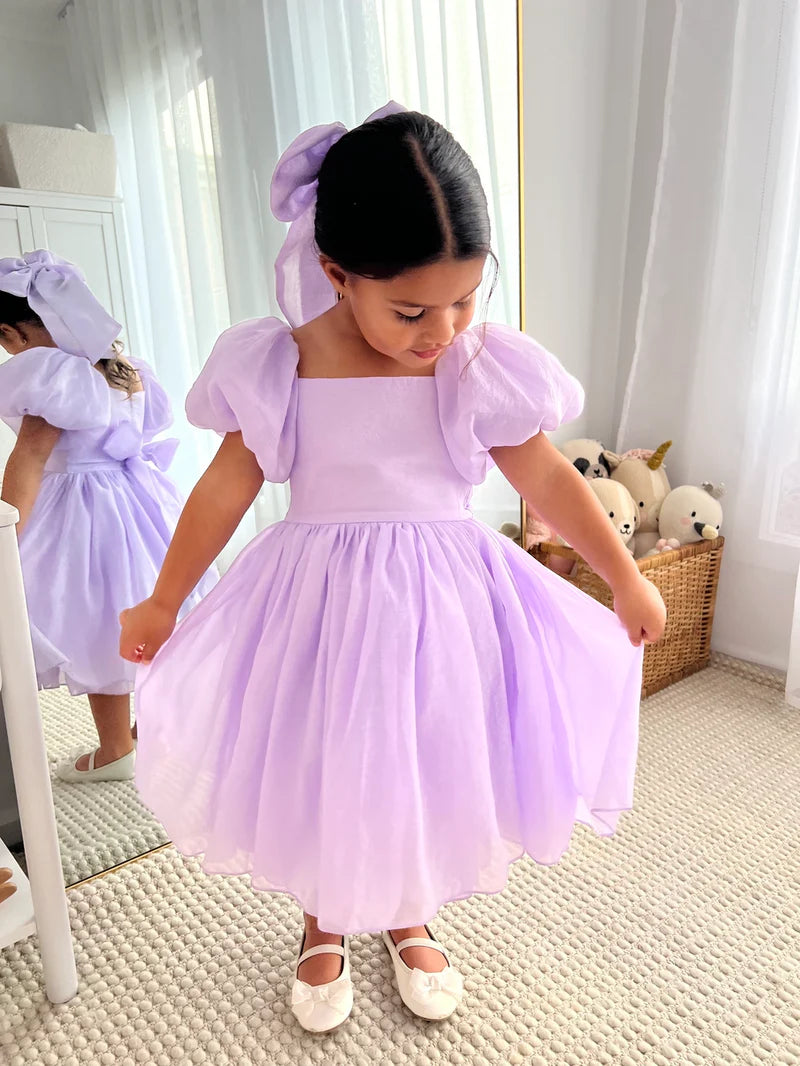 Lucy Girls Lilac Midi Dress