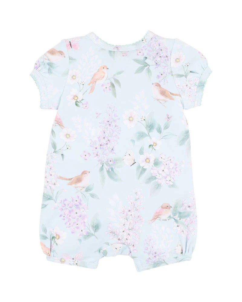 MADELYN PRINT SS ZIP ROMPER