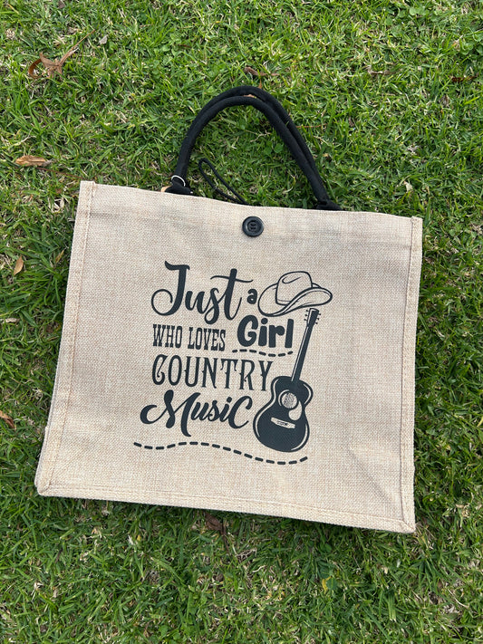 Just A Girl Who Loves Country Music Tote
