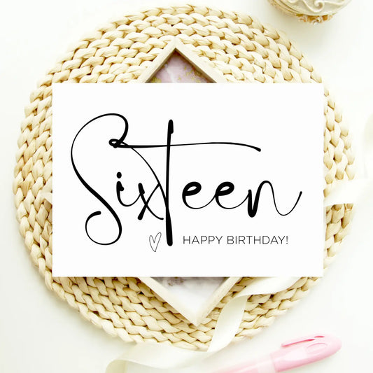 Birthday Card For Friend, Turning Sixteen, 16th Birthday