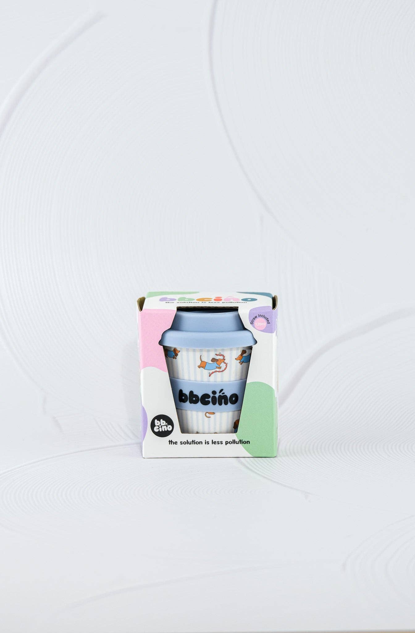 Dash in Blue Babycino Cup - 120ml (STRAW INCLUDED)