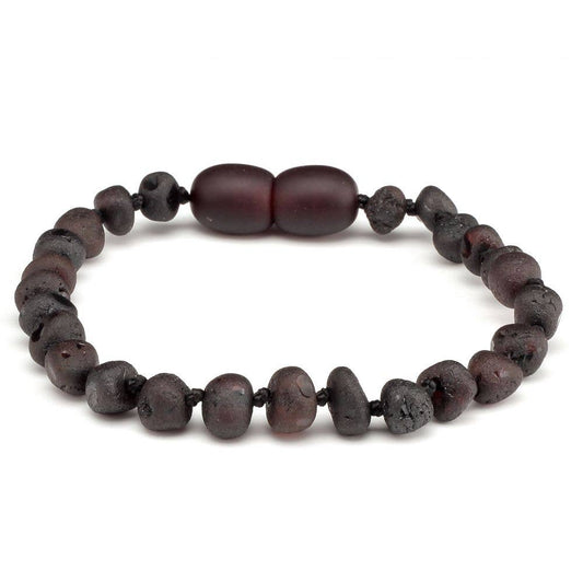 Amber Bracelet Cherry RAW | Baby 14cm