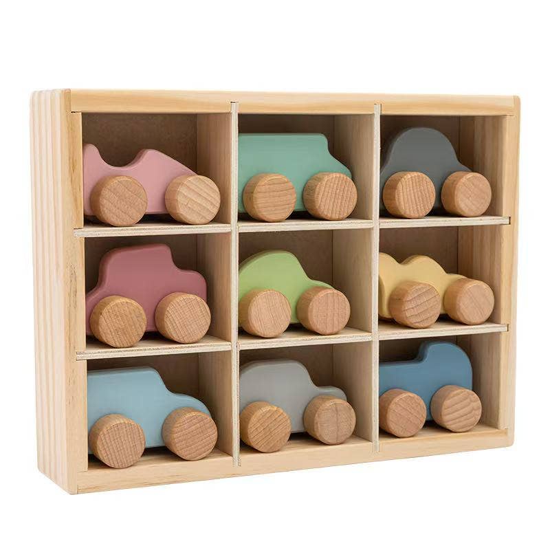 Wooden Mini Car Set