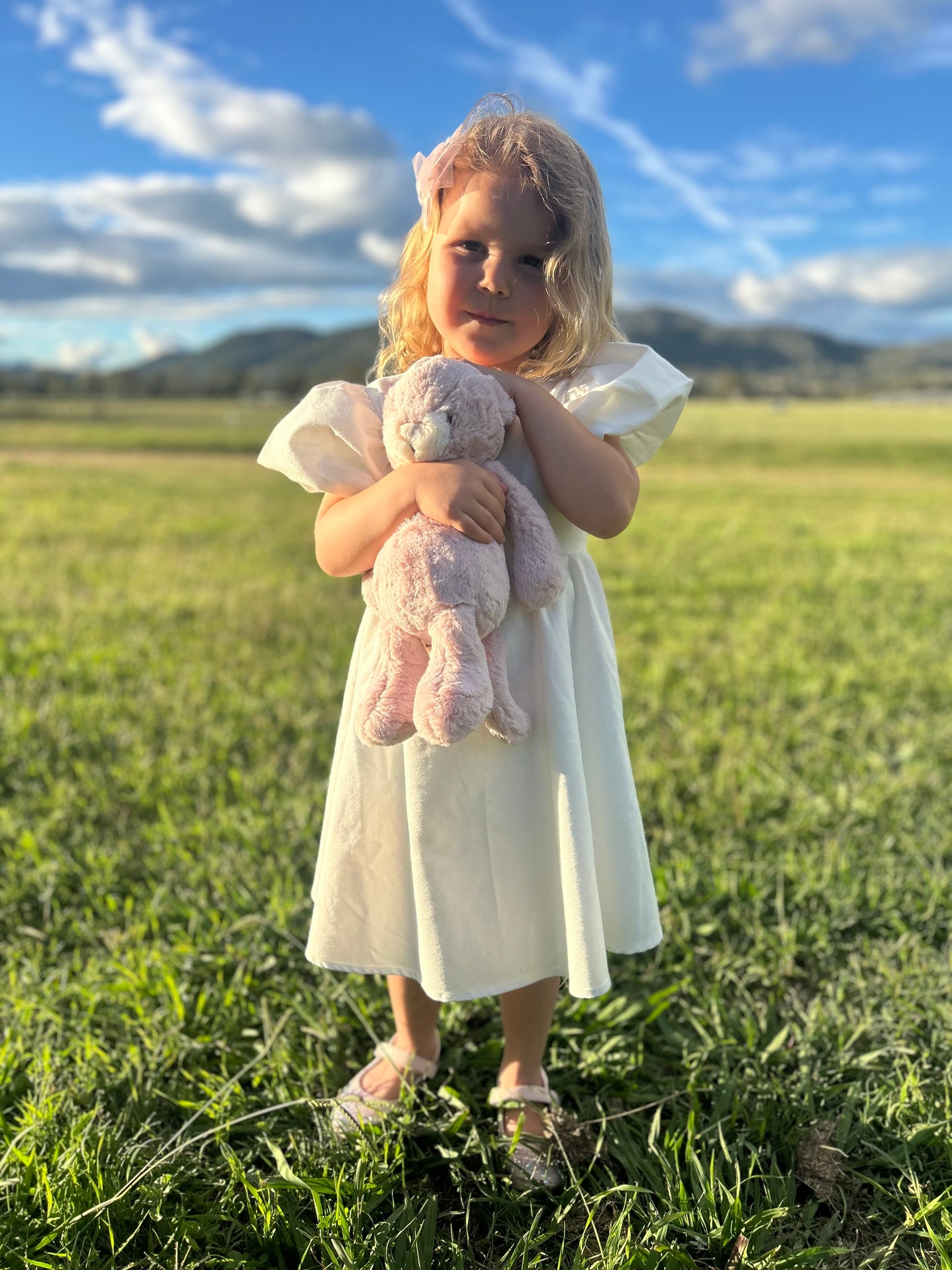 Grace Tie Back Dress - Ecru