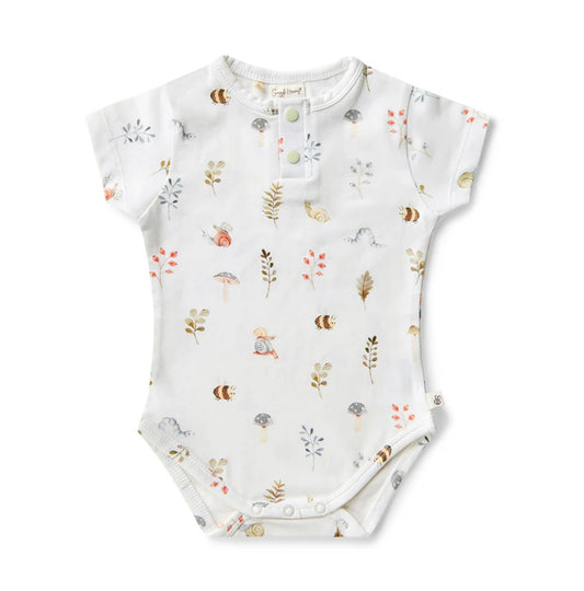 Garden Friends Short Sleeve Organic Bodysuit