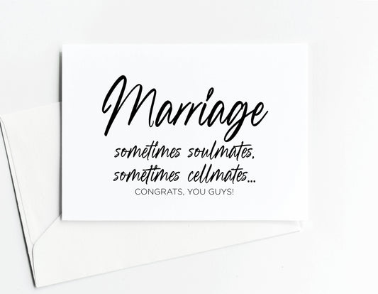 Wedding Engagement Congratulations Card Marriage Soulmates