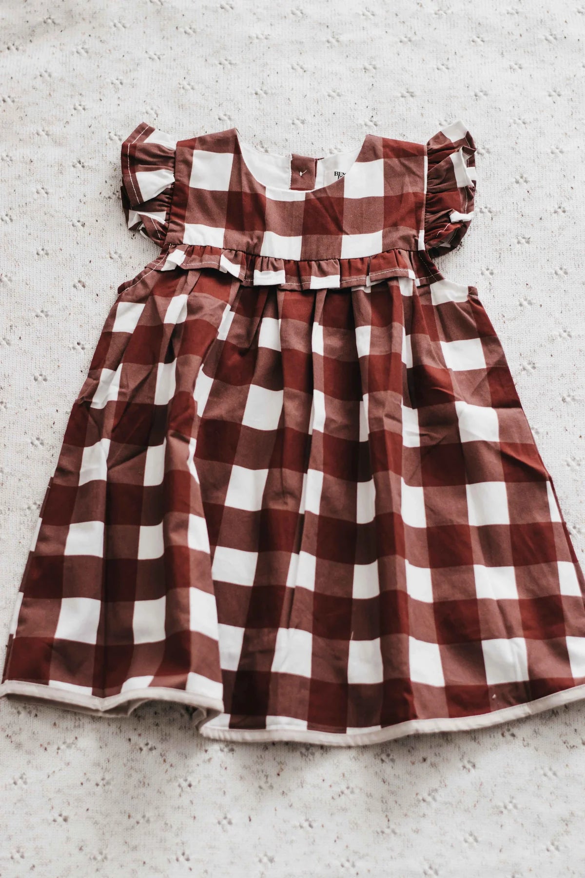 PLAYSUIT/DRESS: RED GINGHAM