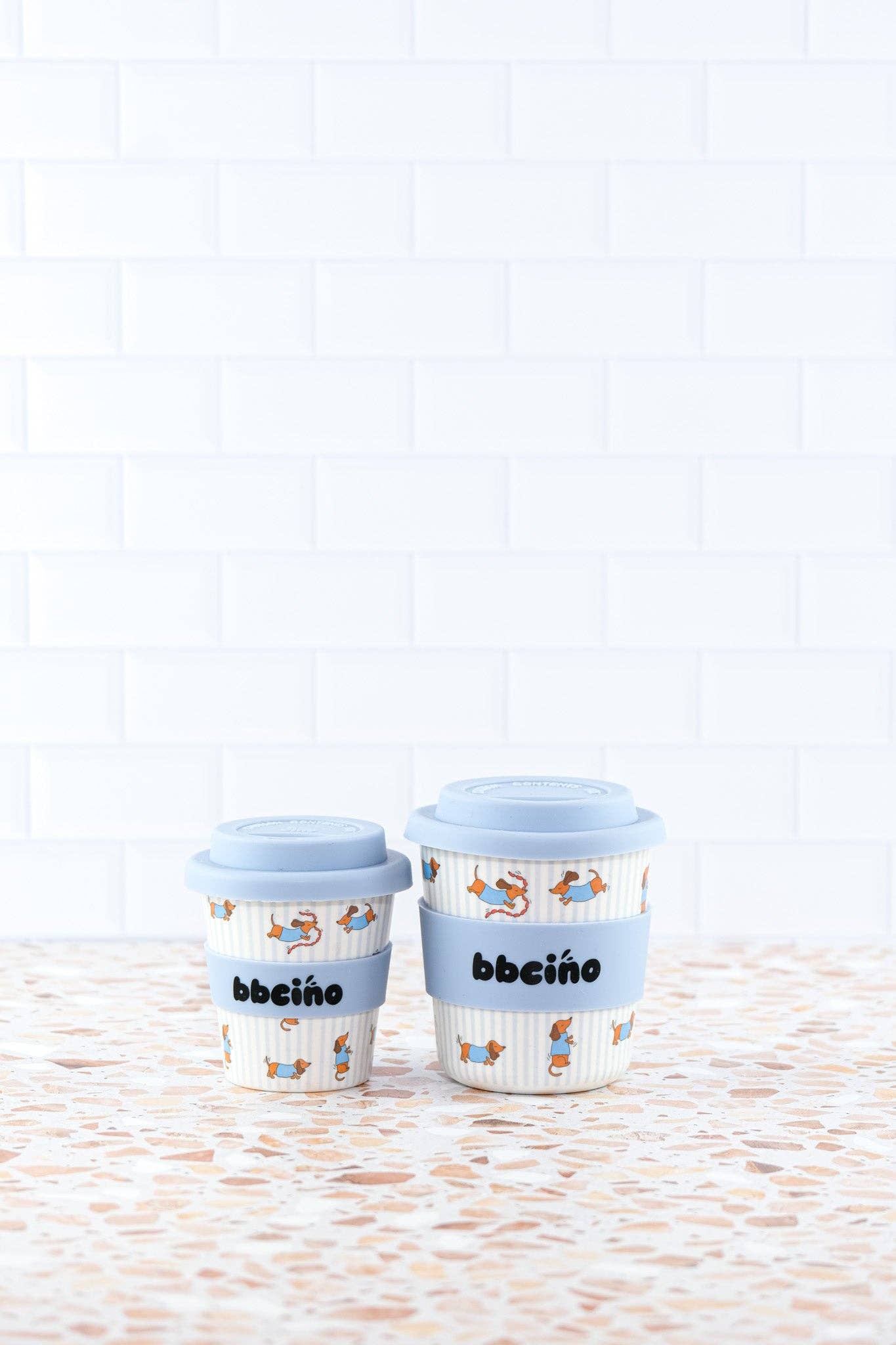 Dash in Blue Babycino Cup - 120ml (STRAW INCLUDED)