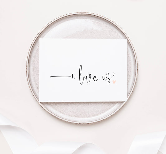 Anniversary Card for Husband and Wife I Love Us Card