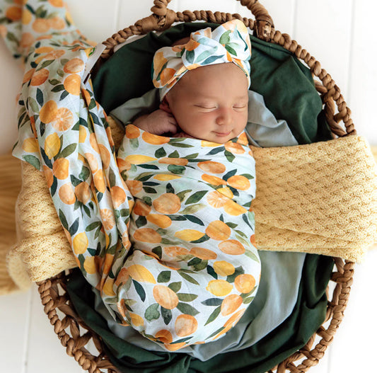 Citrus Squeeze Organic Muslin Wrap