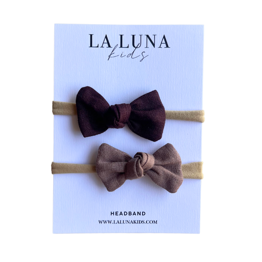 Ruby 2 Pack Bow Tie Headband