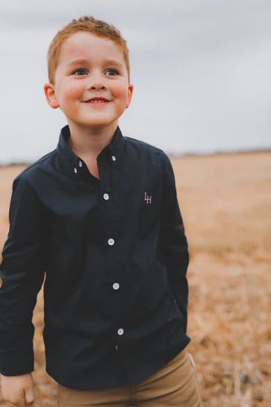 Boys Oxford Dress Shirt - Navy