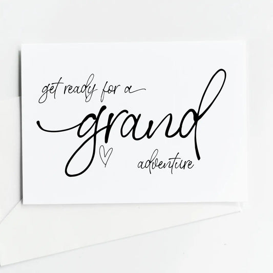 Pregnancy Announcement Card For Parents - Grand Adventure