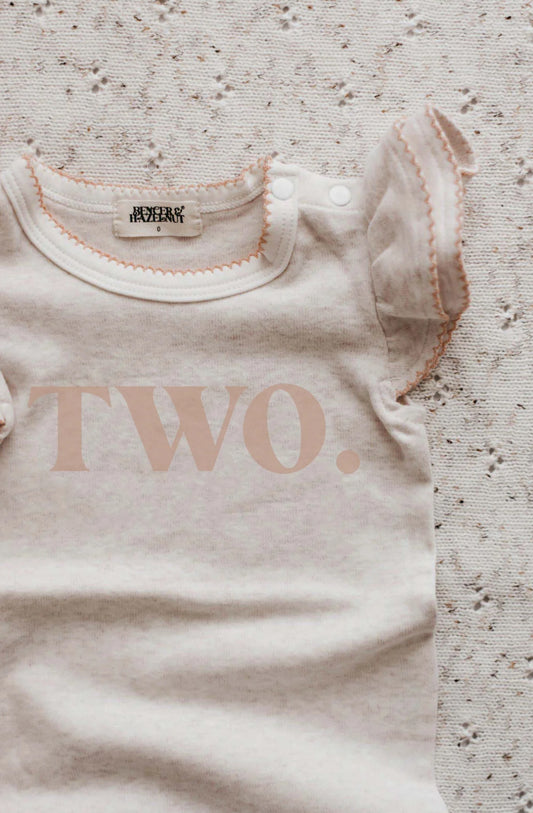 Two Tee - Peach - size 2
