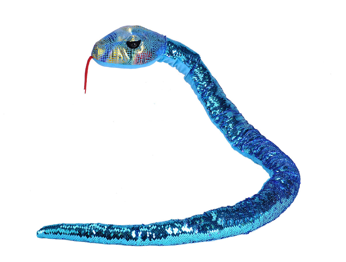 Snake-Sequin Teal Purple