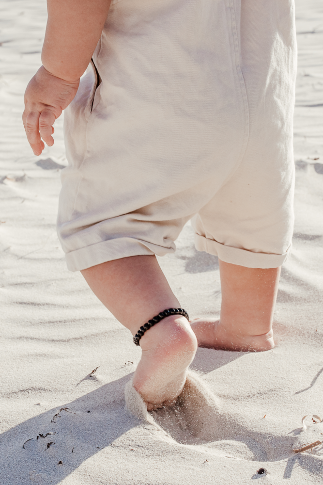 Amber Beads Infant Anklet 15cm
