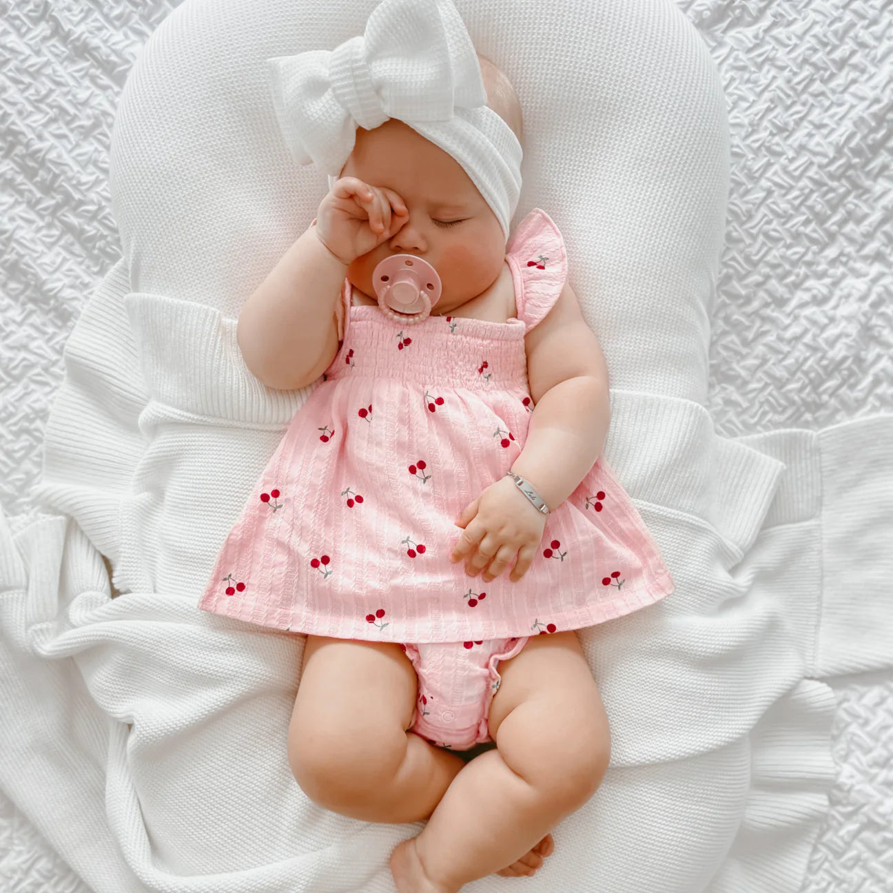 Pink Cherry Romper 3-6m