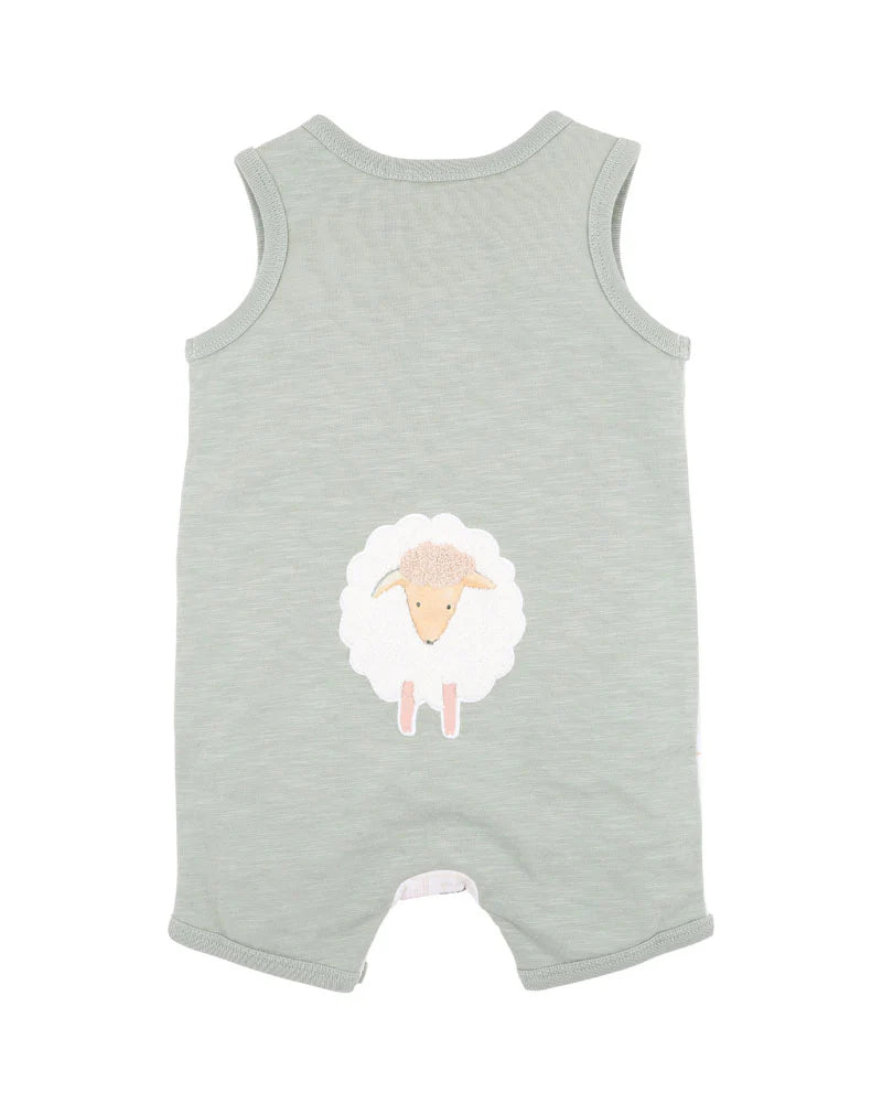 CLAYTON PRINT SHEEP ROMPER