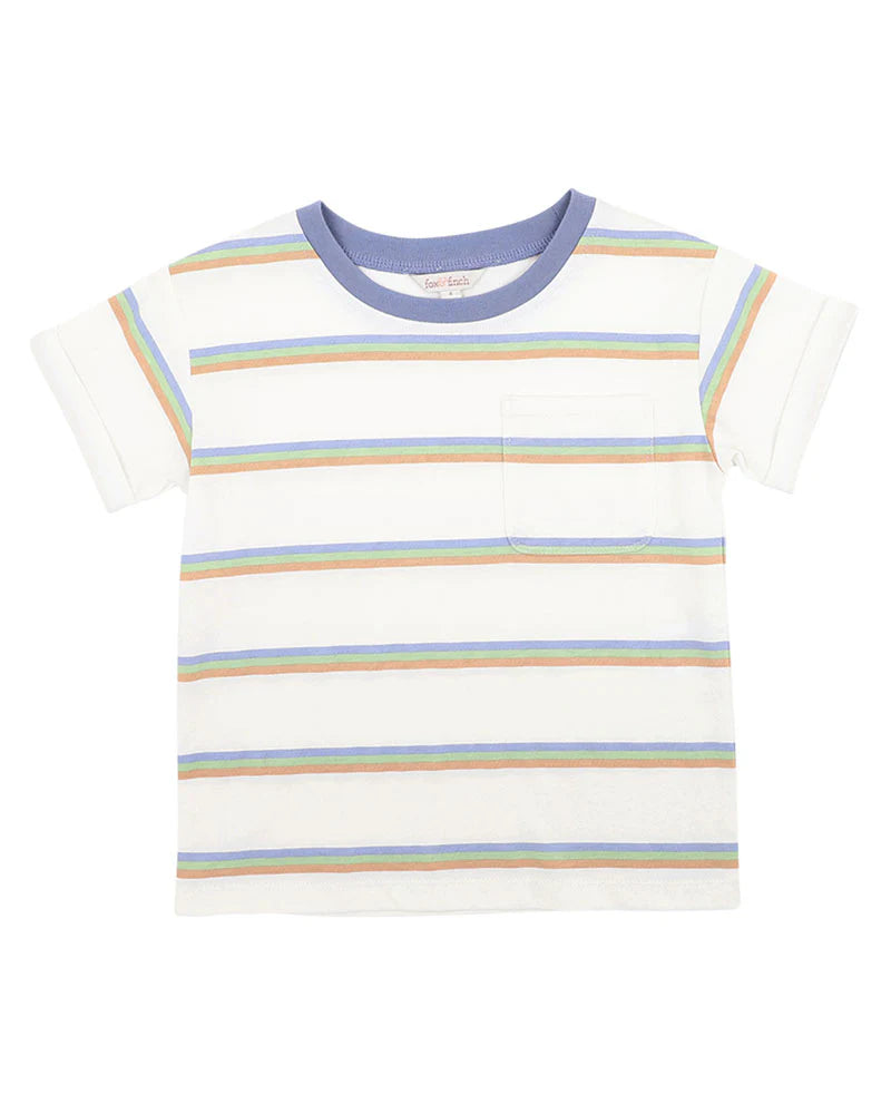 WILDLINGS STRIPE WHITE TEE 3-7 YRS
